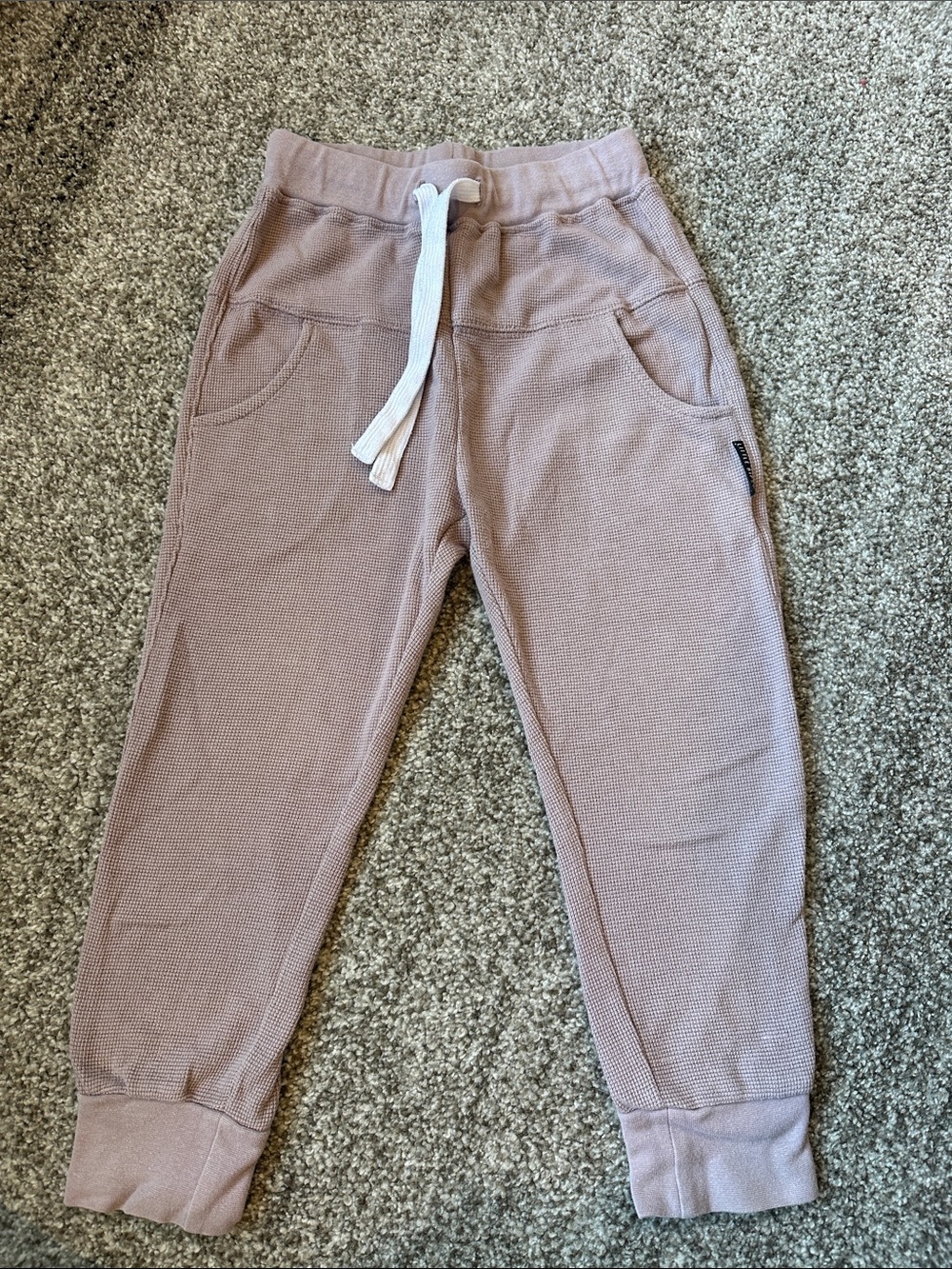 Little Bipsy waffle joggers
